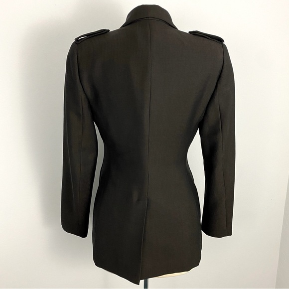 Gucci size EU 40 / US 2 Brown Wool and Silk Blazer - Picture 6 of 11